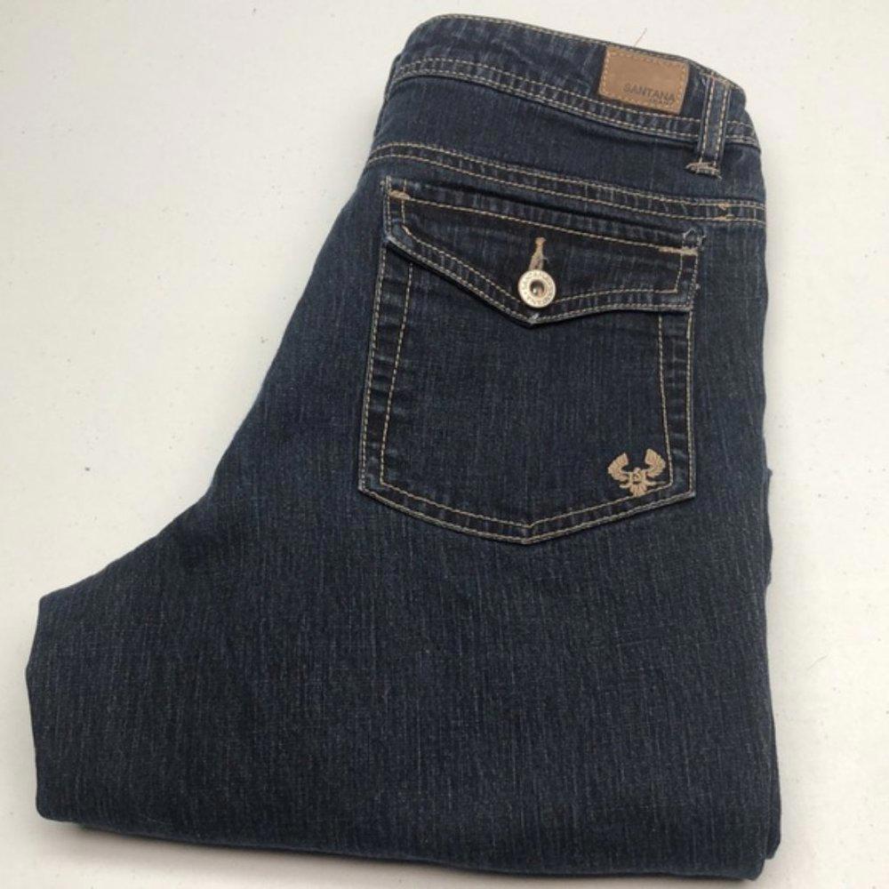 LIKE NEW VINTAGE SANTANA HIGH-RISE DENIM CAPRIS 26x23 ⭐